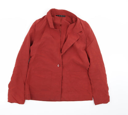 aggi Womens Red   Jacket Blazer Size 8