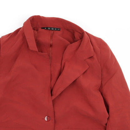 aggi Womens Red   Jacket Blazer Size 8
