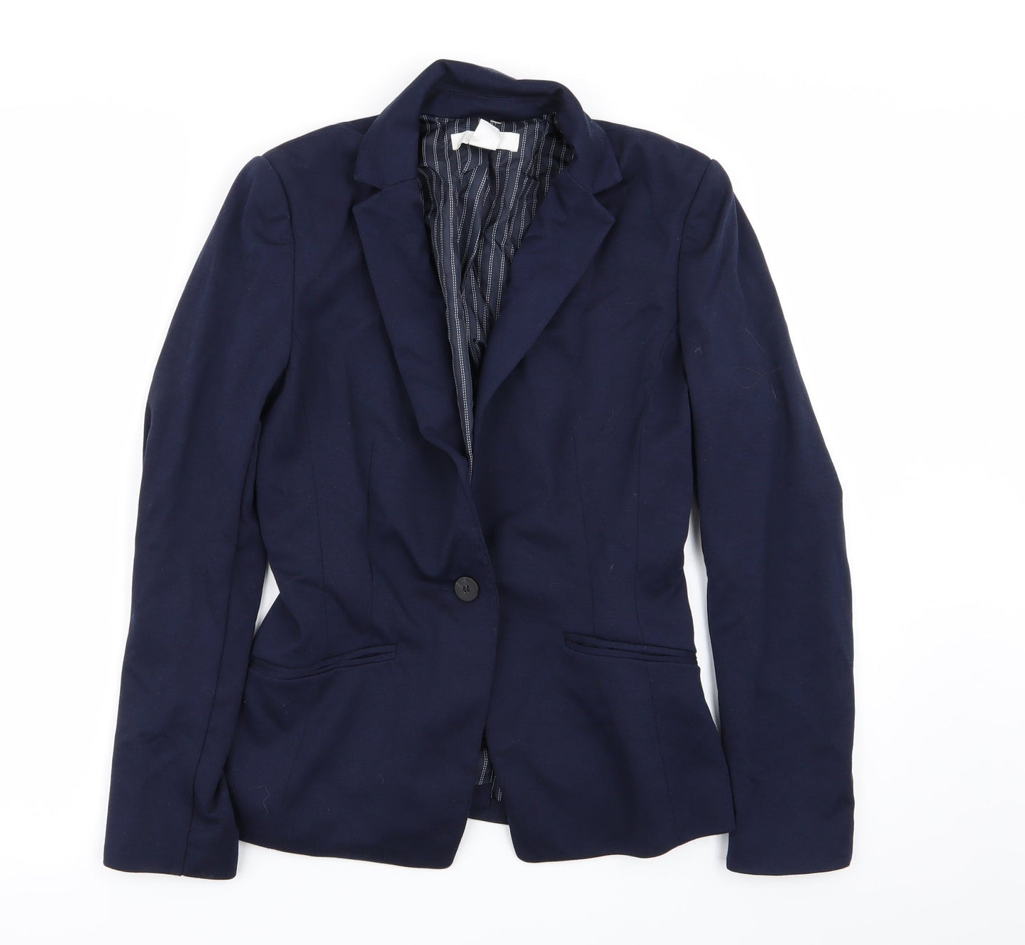 H&M Womens Blue   Jacket Blazer Size 8