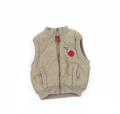 adams kids Boys Green   Gilet Coat Size 6-9 Months