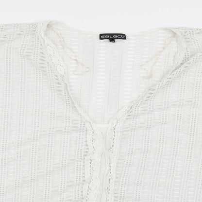 Womens UK Size M Select White Pullover Jumper