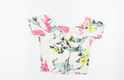 Womens UK Size 8 Quiz Multicoloured Basic Blouse