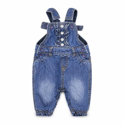 m Girls Blue   Dungaree One-Piece One Size