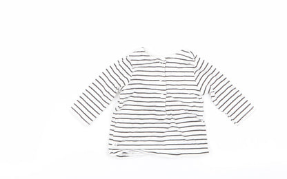 NEXT Girls Multicoloured Striped  Basic T-Shirt Size 0-3 Months