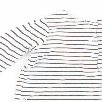 NEXT Girls Multicoloured Striped  Basic T-Shirt Size 0-3 Months