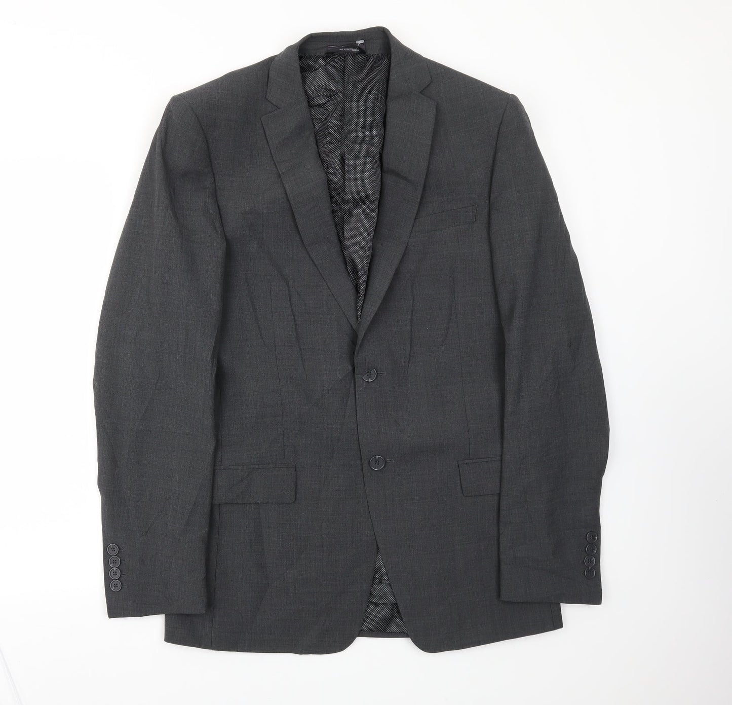 Mens UK Size 40 M&S Regular Grey Suit Jacket