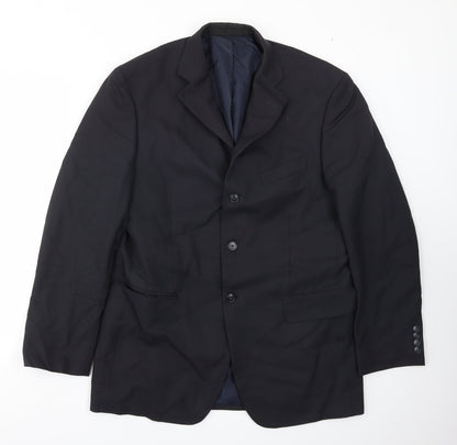 Mens UK Size 40 M&S Regular Blue Suit Jacket