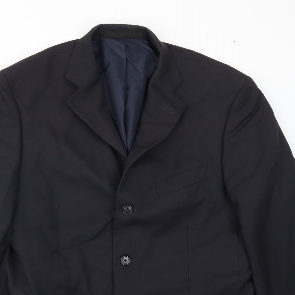 Mens UK Size 40 M&S Regular Blue Suit Jacket