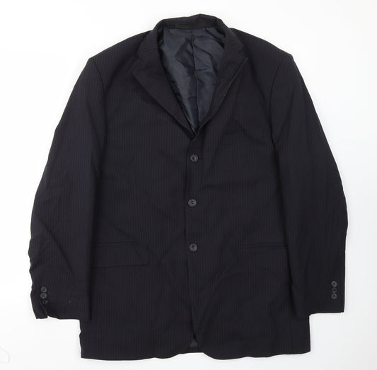 Mens UK Size 42 M&S Regular Blue Suit Jacket