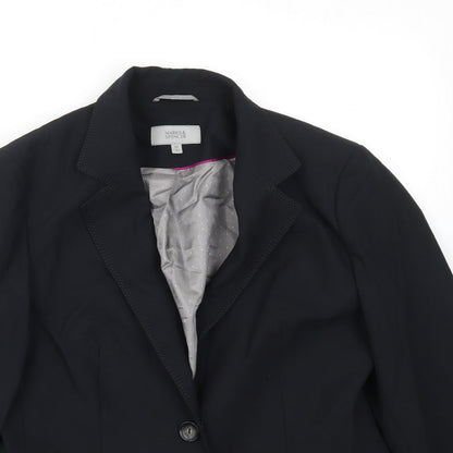 M&S Womens Black   Jacket Blazer Size 12
