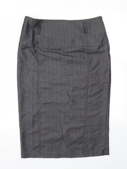 My Collection Womens Grey   A-Line Skirt Size 14