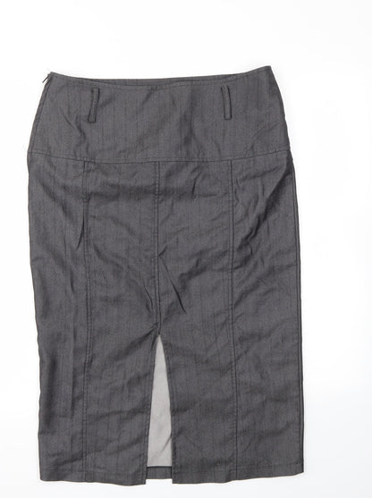 My Collection Womens Grey   A-Line Skirt Size 14