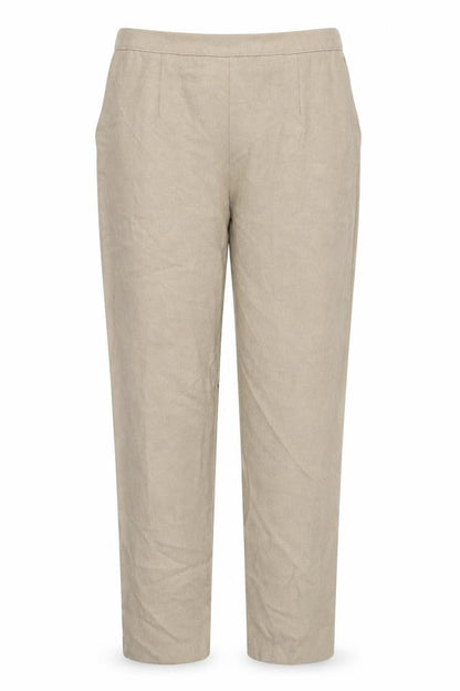 Preworn Womens Beige   Trousers  Size 14 L27 in - Stretch waistband