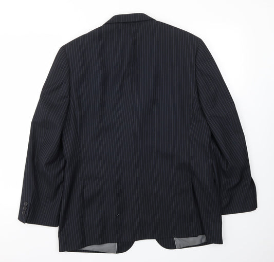 Mens UK Size 40 BHS Regular Blue Suit Jacket