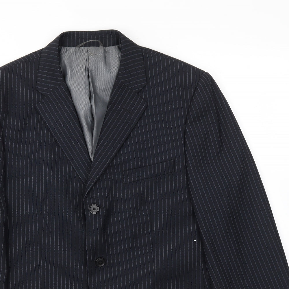 Mens UK Size 40 BHS Regular Blue Suit Jacket