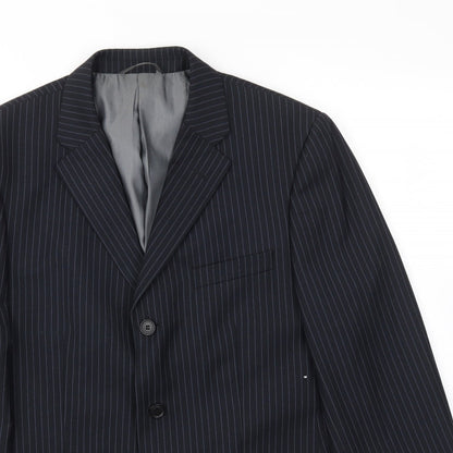 Mens UK Size 40 BHS Regular Blue Suit Jacket
