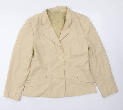 Womens UK Size 14 Preworn Regular Beige Blazer