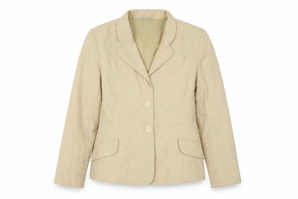 Womens UK Size 14 Preworn Regular Beige Blazer
