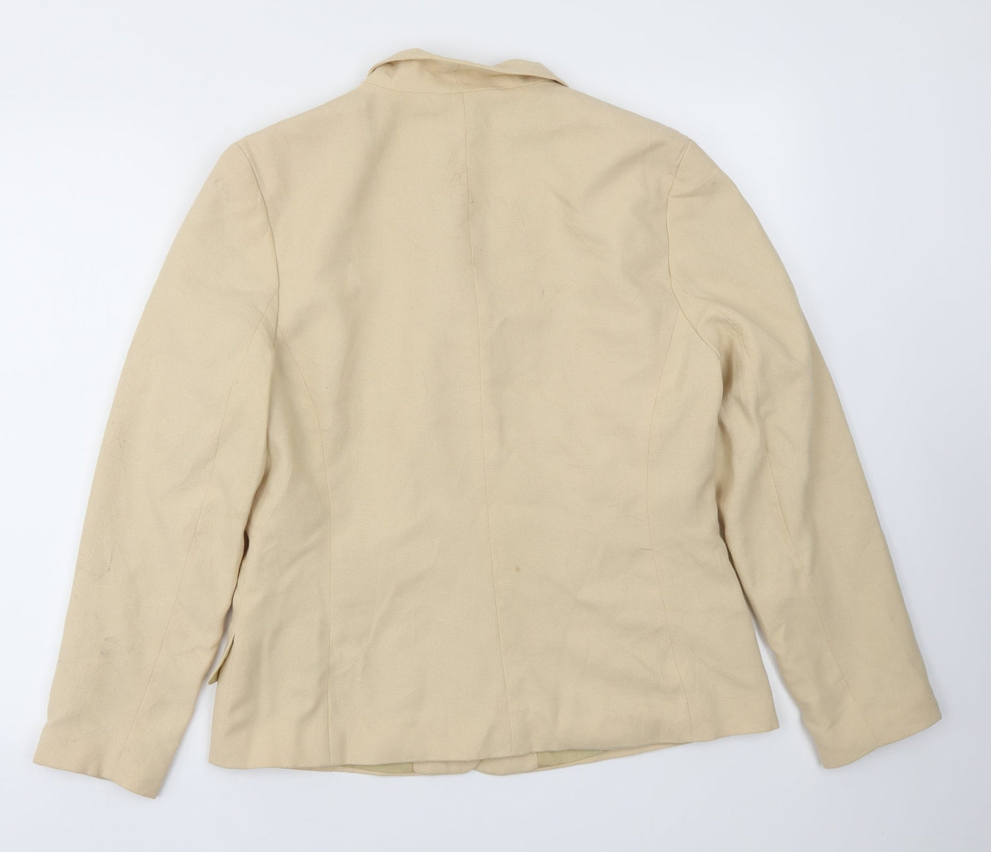 Womens UK Size 14 Preworn Regular Beige Blazer