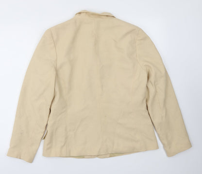 Womens UK Size 14 Preworn Regular Beige Blazer