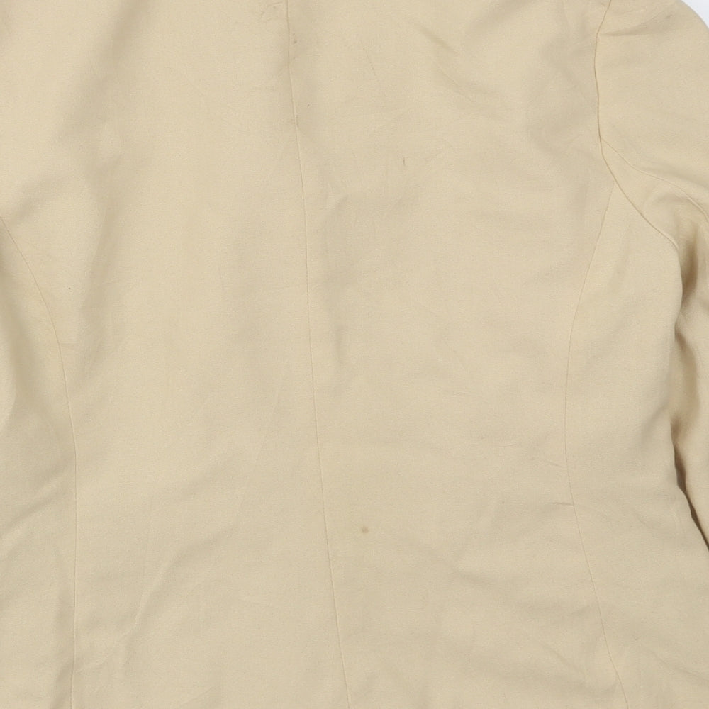 Womens UK Size 14 Preworn Regular Beige Blazer