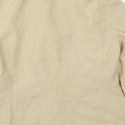 Womens UK Size 14 Preworn Regular Beige Blazer