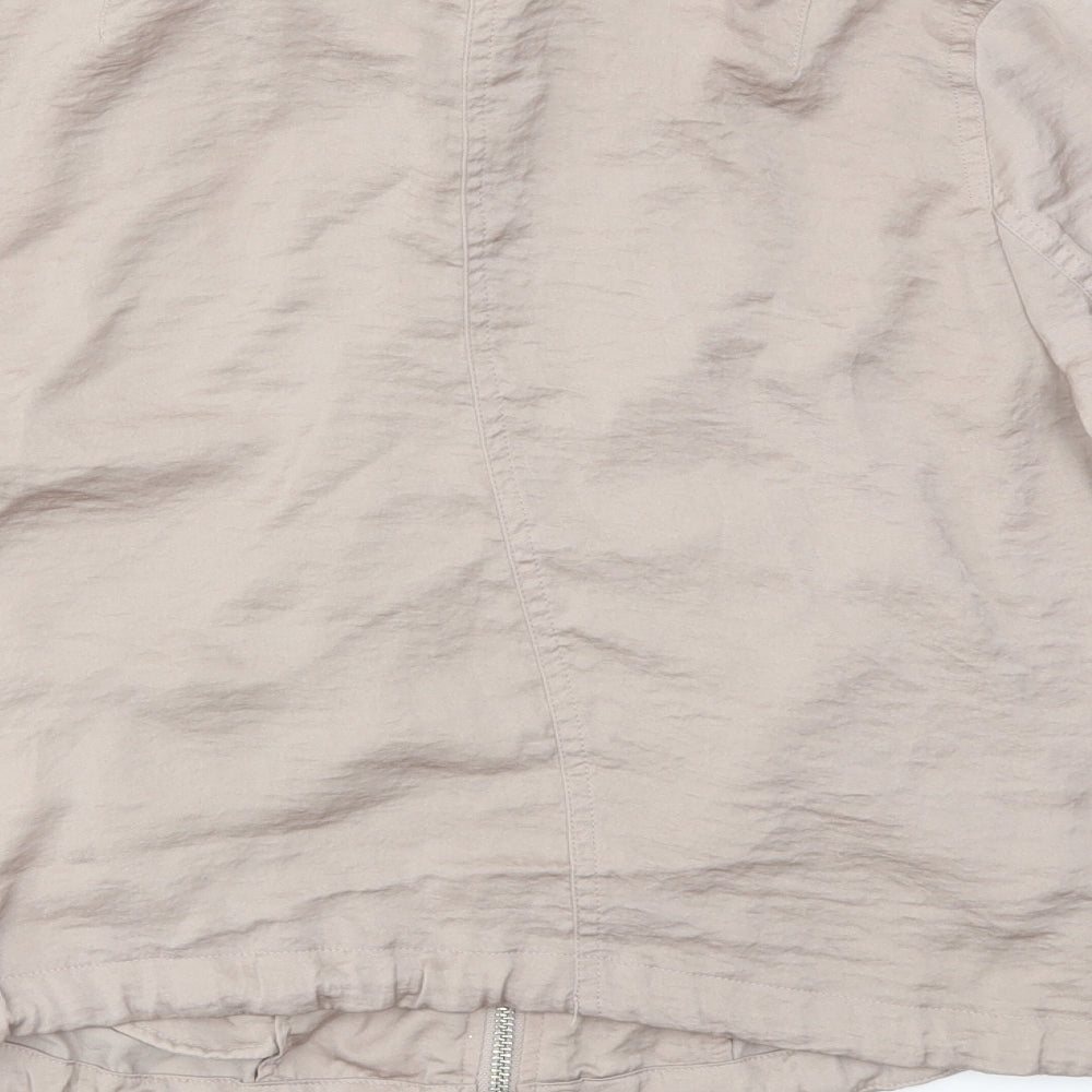 Womens UK Size 4 H&M Beige Jacket
