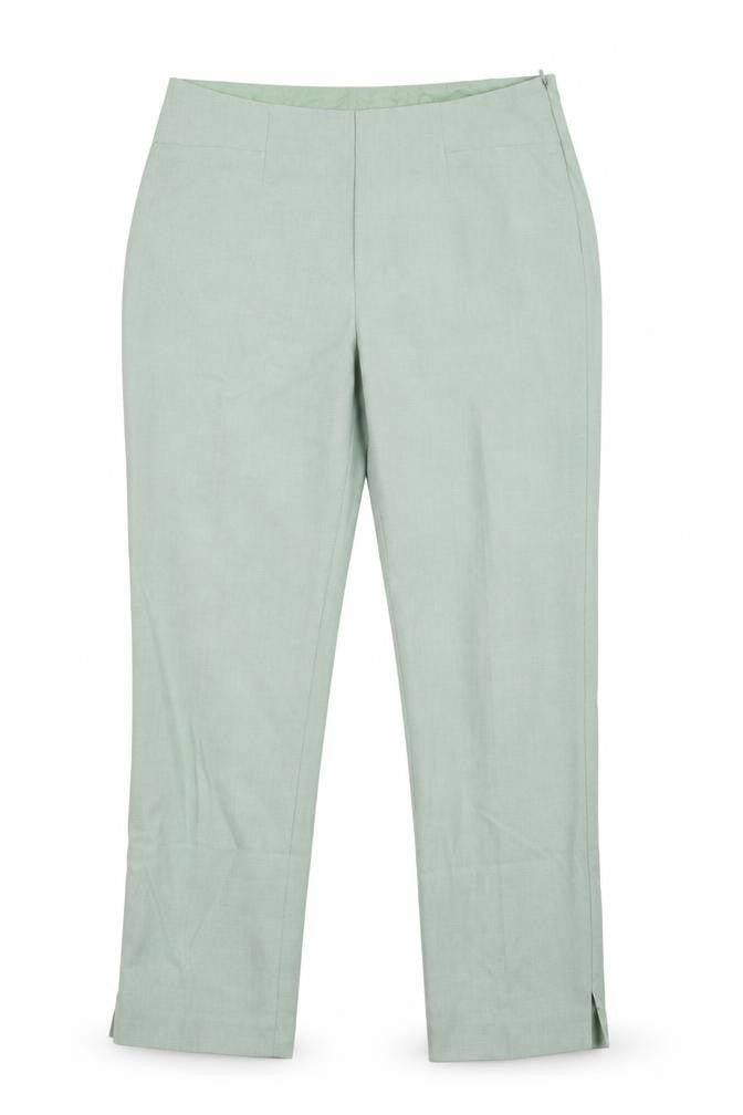 Womens UK Size 14 Anne Brooks Slim Fit  Green Trousers