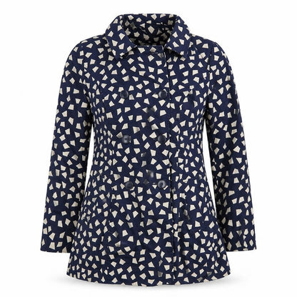Womens UK Size 10 Debenhams Blue Pea Coat