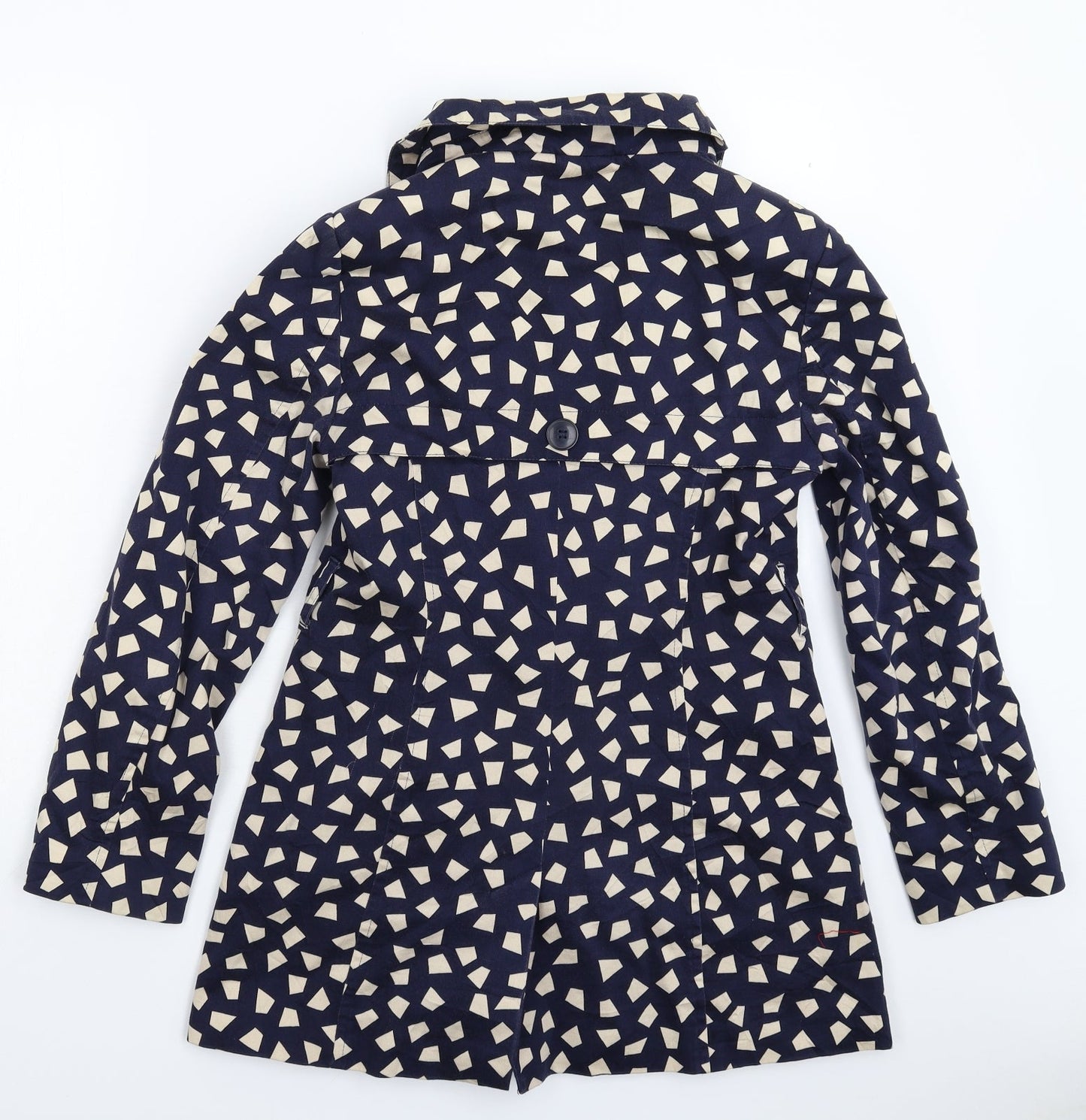 Womens UK Size 10 Debenhams Blue Pea Coat