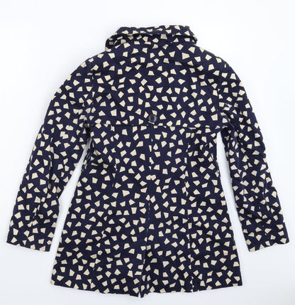 Womens UK Size 10 Debenhams Blue Pea Coat