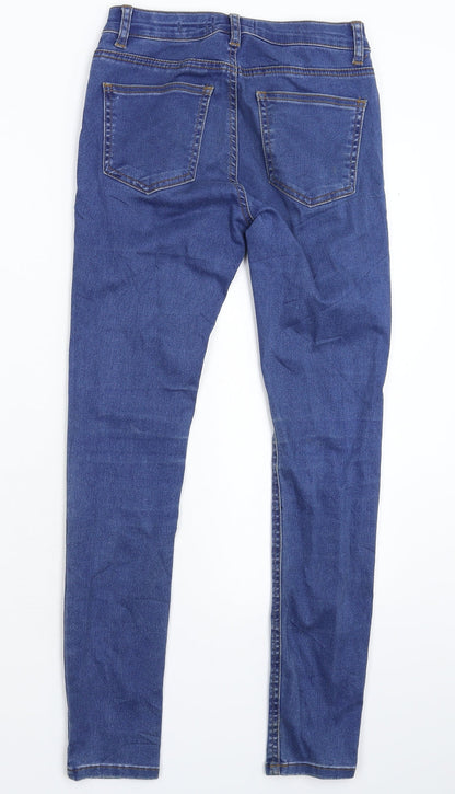 New Look Womens Blue  Denim Skinny Jeans Size 8 L27 in