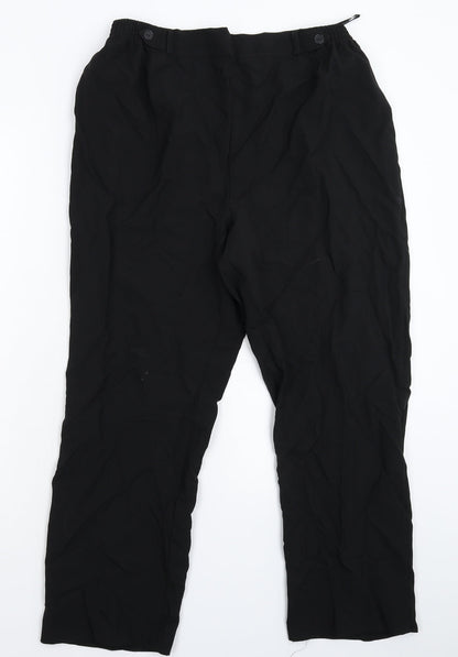 Womens UK Size 16 BHS Regular Fit  Black Trousers