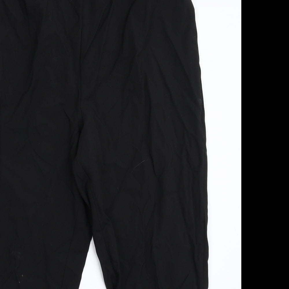 Womens UK Size 16 BHS Regular Fit  Black Trousers