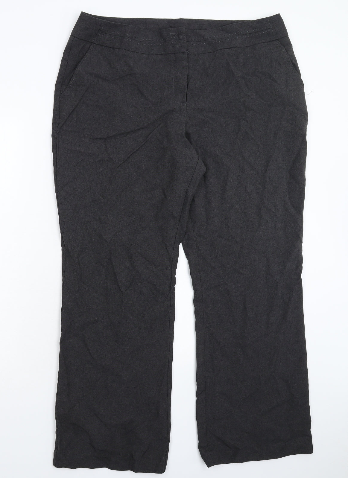 Womens UK Size 18 BHS Regular Fit  Grey Trousers