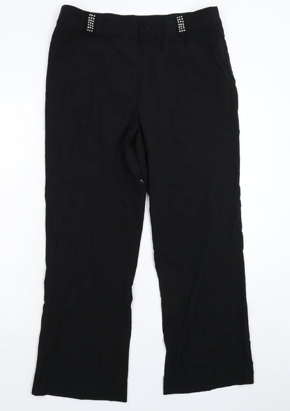 Platform Womens Black   Trousers  Size 16 L28 in