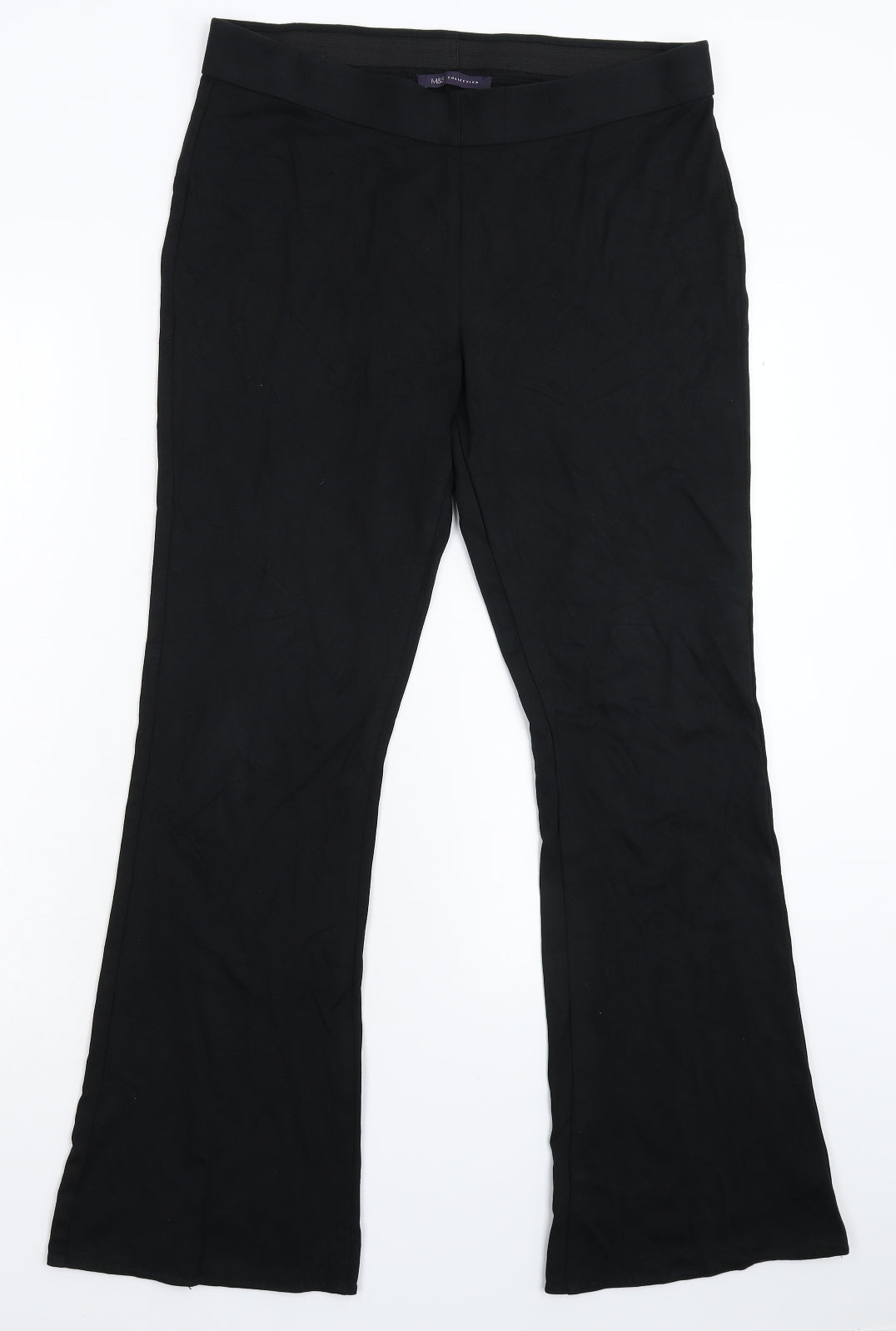Womens UK Size 32 in Marks and Spencer Regular Fit  Black Trousers