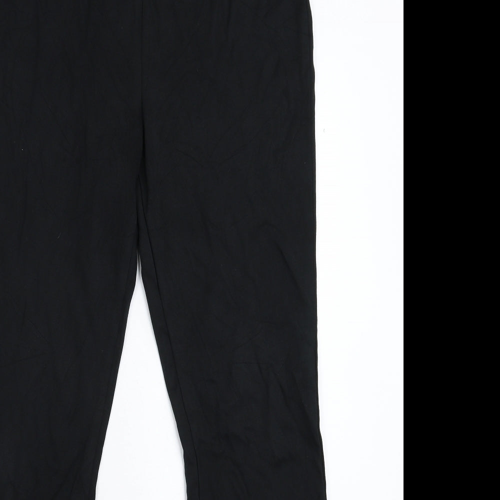 Womens UK Size 32 in Marks and Spencer Regular Fit  Black Trousers