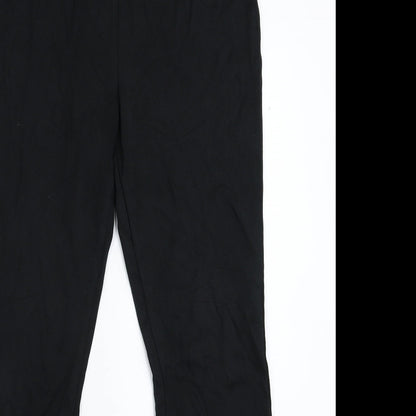 Womens UK Size 32 in Marks and Spencer Regular Fit  Black Trousers