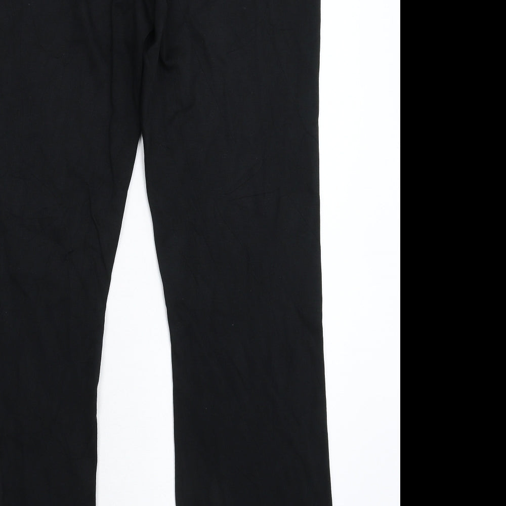 Womens UK Size 32 in Marks and Spencer Regular Fit  Black Trousers