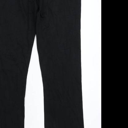 Womens UK Size 32 in Marks and Spencer Regular Fit  Black Trousers