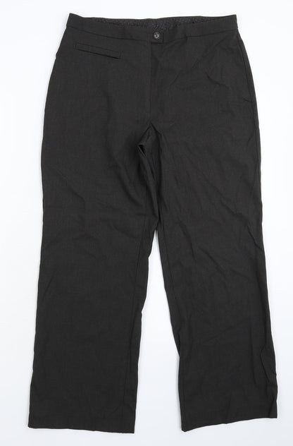 Womens UK Size 12 Marks and Spencer Regular Fit  Grey Trousers