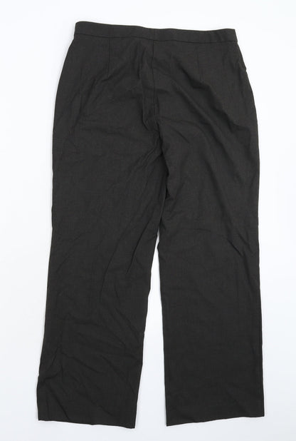 Womens UK Size 12 Marks and Spencer Regular Fit  Grey Trousers