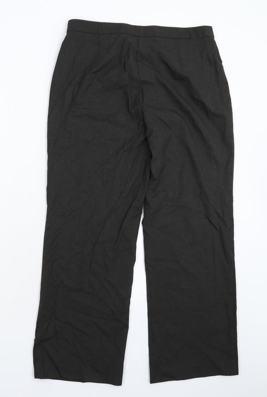 Womens UK Size 12 Marks and Spencer Regular Fit  Grey Trousers