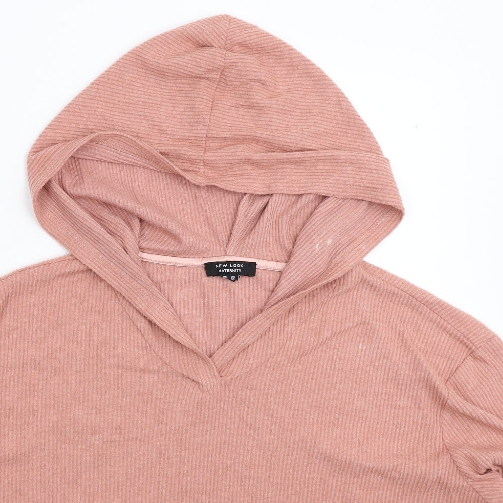 New Look Womens Beige   Pullover Hoodie Size M