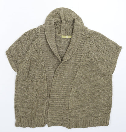 TU Womens Grey  Knit Cardigan Jumper Size 14