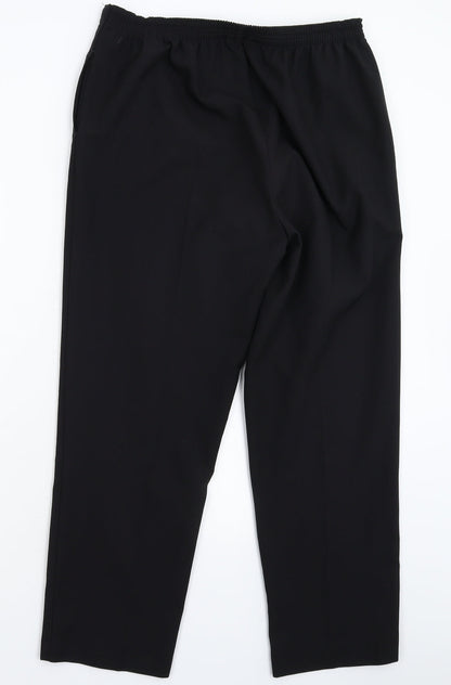 BM Womens Black   Trousers  Size 12 L26 in