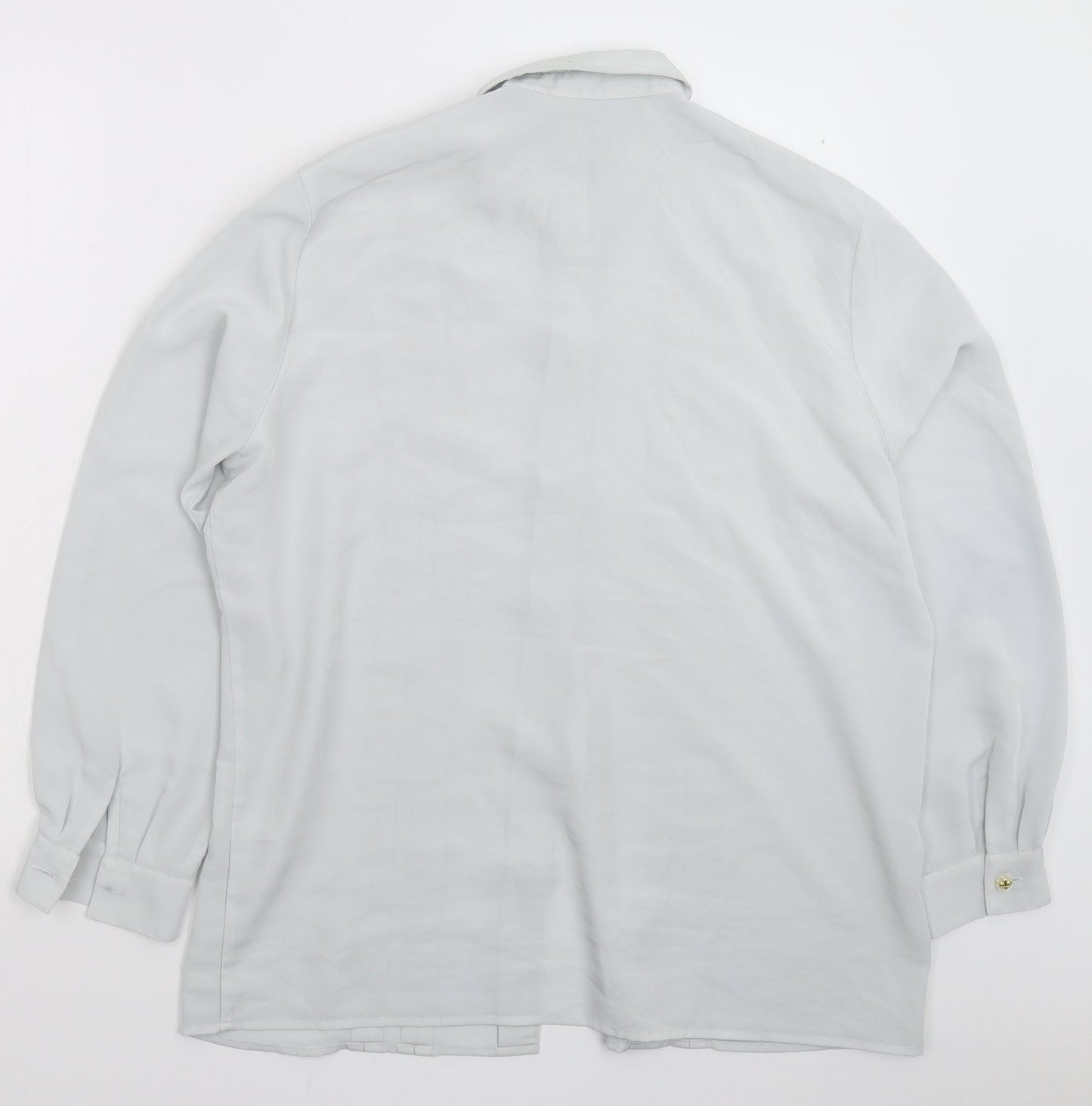 Womens UK Size 2XL Preworn Grey Basic Button-Up