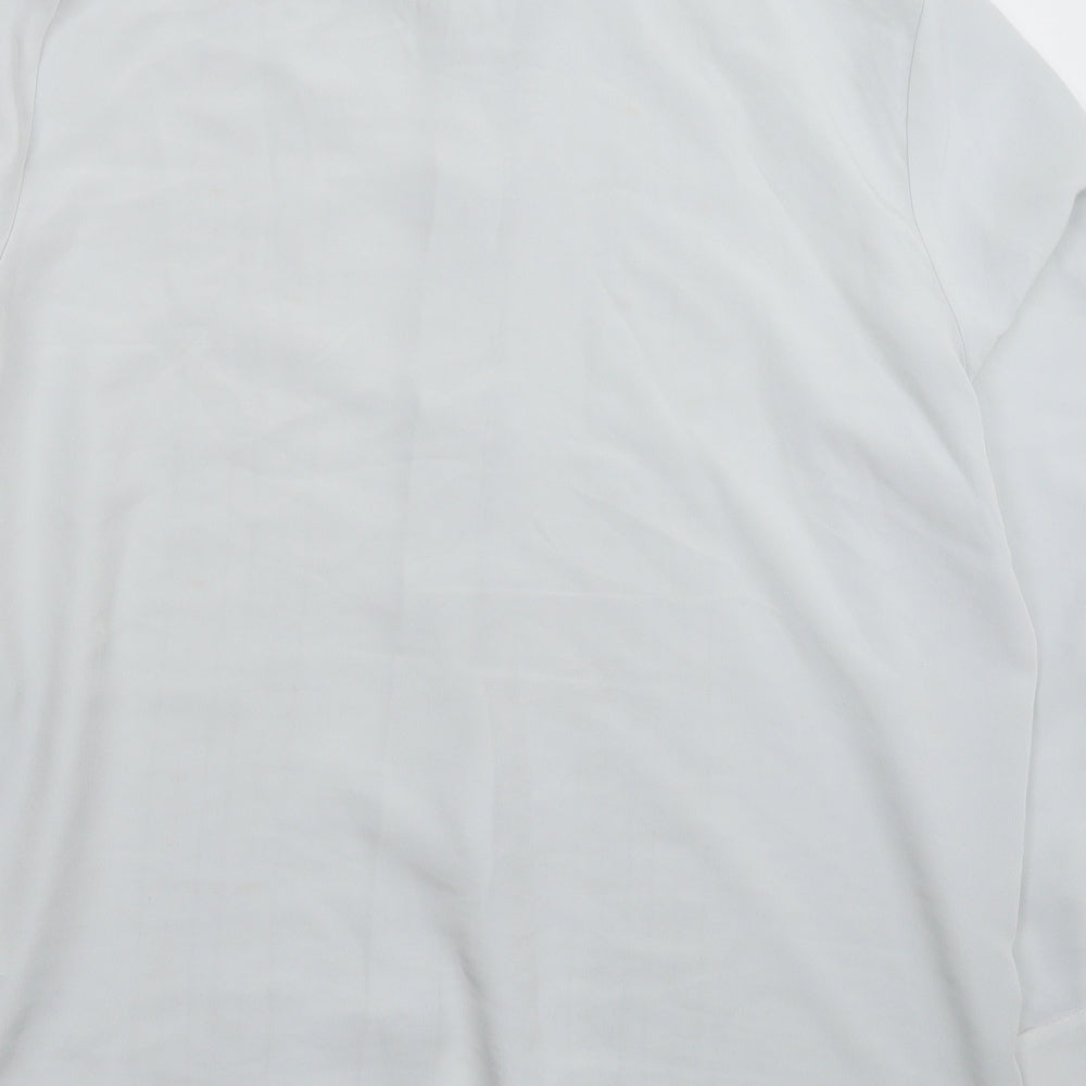 Womens UK Size 2XL Preworn Grey Basic Button-Up