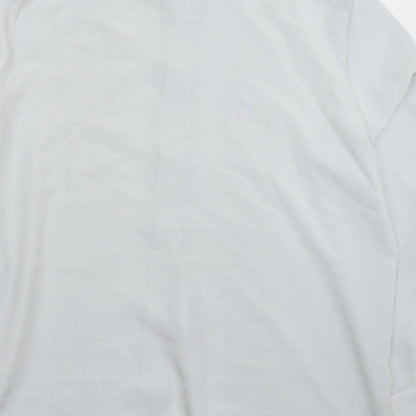 Womens UK Size 2XL Preworn Grey Basic Button-Up